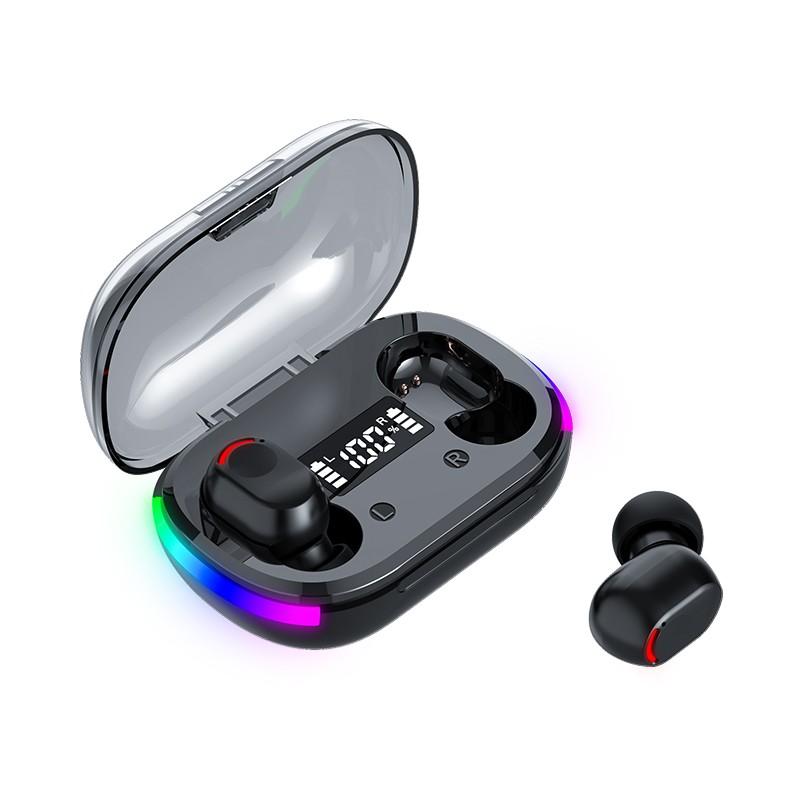 RGB Light Bluetooth 5,3 Беспроводные наушники Бас-гарнитура Стерео наушники-вкладыши Настоящие беспроводные наушники Bluetooth с шумоподавлением