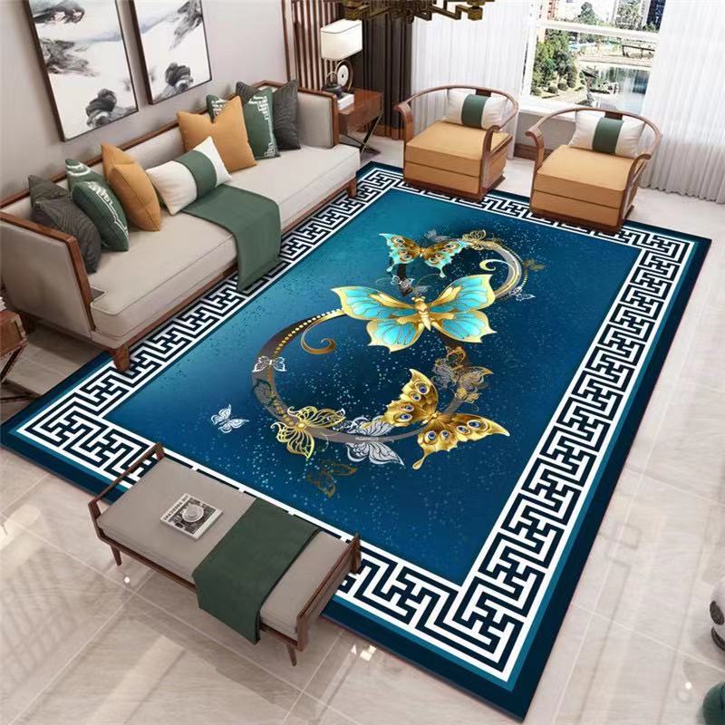 Fashionable European Retro Persian Carpets, Living Room and Bedroom Skin Friendly Carpets, Ethnic Style Decorative Carpets