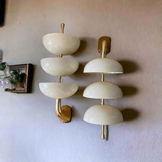 Pair of Bowl 3 White Mid Century Modern Vanity Lamp For Kitchen Dining Living Room Home Decor Christmas Unique Lighting Fixture Gift