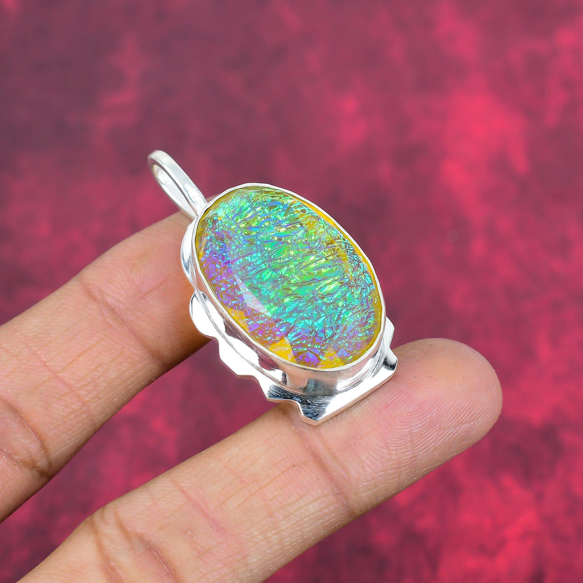 Подвеска из желтого австралийского опала из стерлингового серебра 925 пробы, подвеска из драгоценного камня ручной работы, подарки для жены, абсолютно новая подвеска