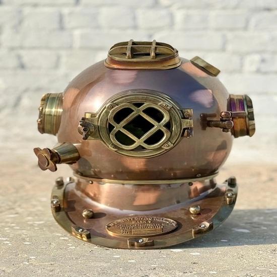 45.72 Cm Handmade Diving Helmet, Us Navy Marine Diving Helmet Heavy Marine Divers Helmet Gift
