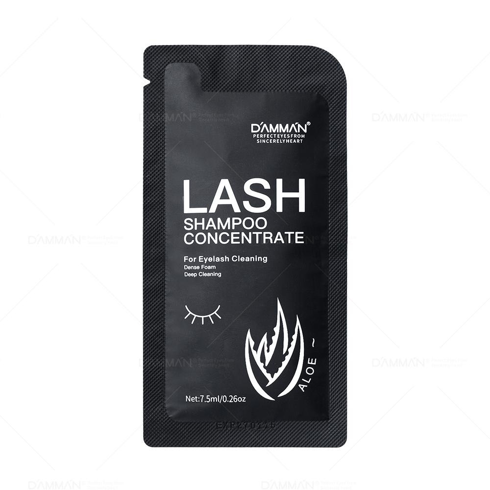 DAMMAN Aloe Lash Shampoo Concentrate 7.5ml Eyelash Extension Cleanser Deep Cleaning