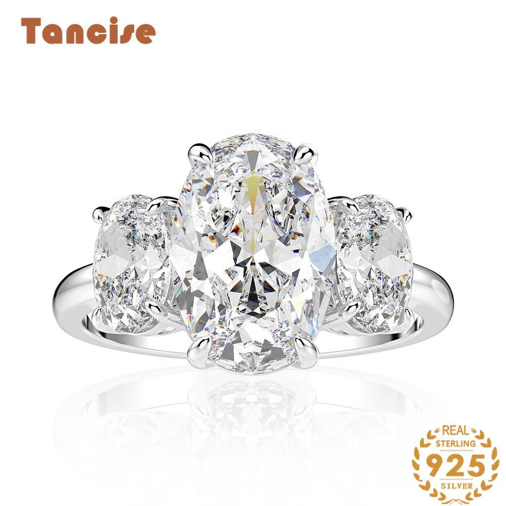 Ювелирные изделия Tancision 8*11. Обручальное кольцо с цирконом 18 карат. Роскошное классическое кольцо.