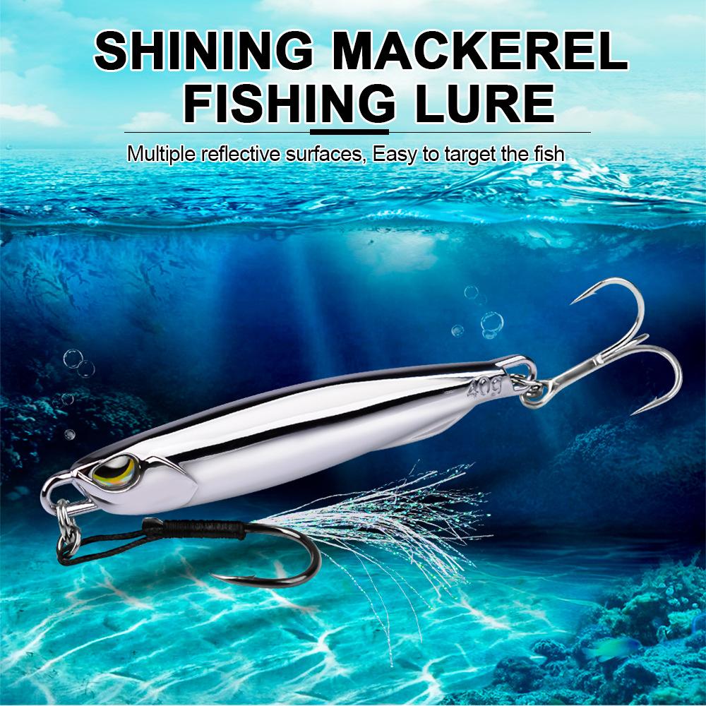 Long DUO Electroplated Iron Plate Long-distance Throw Fast Draw Spanish Mackerel Mirror Iron Plate Road Sub-bay Perch Tipping White Bar Metal Bait