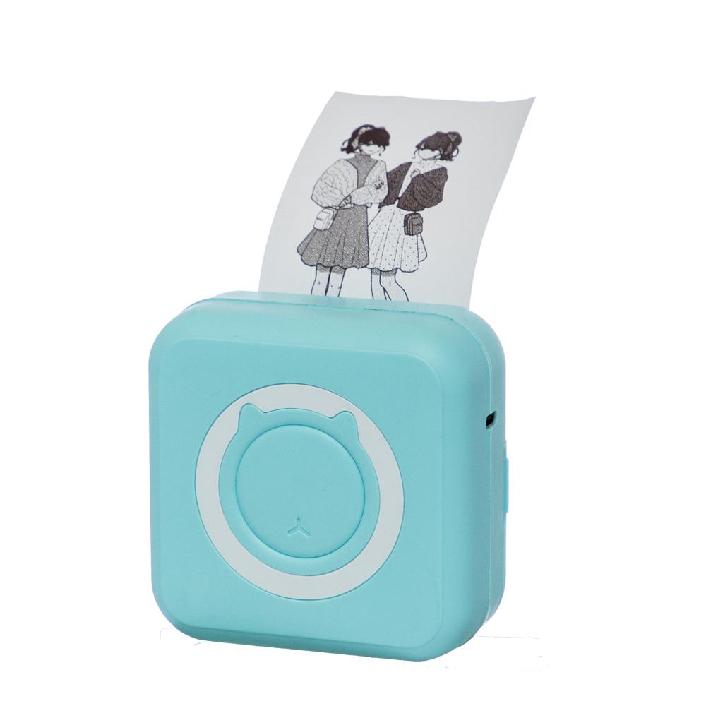 2024 Lable Sticker Printer 57mm Mini Portable Thermal Printer Paper Photo Pocket Thermal Printer Printing Wireless BT Connect