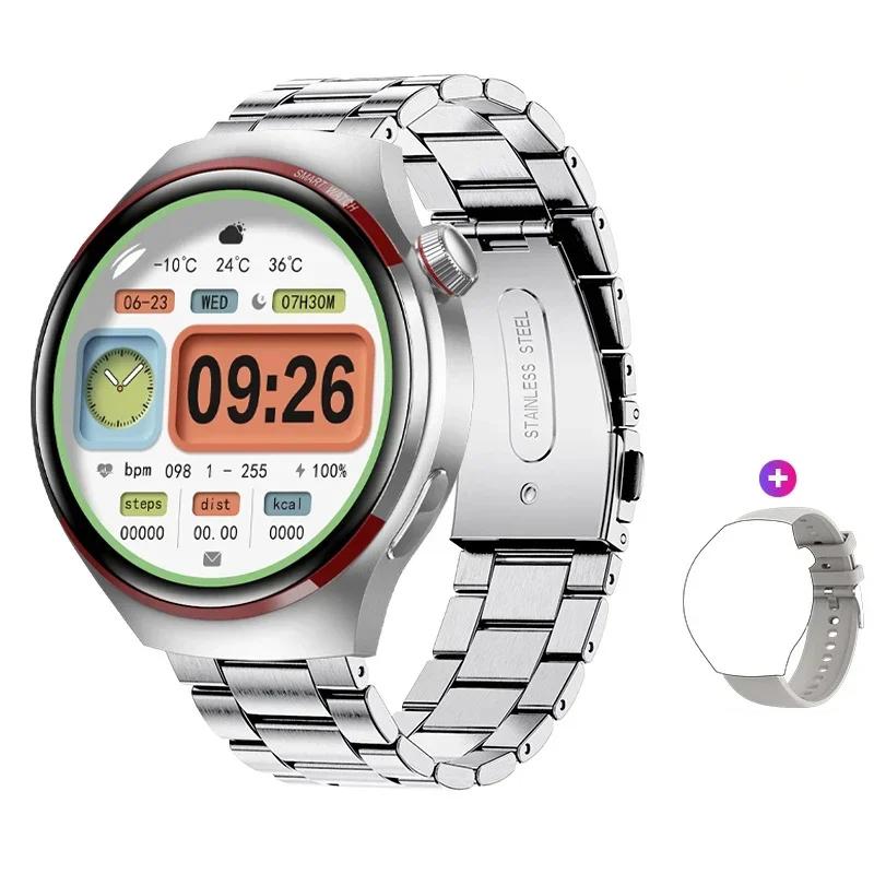 2024 Новые оригинальные часы 4 Pro, мужские деловые часы GT4, GPS, спортивный трекер, AOMLED, HD-экран, NFC, Bluetooth, умные часы с вызовом