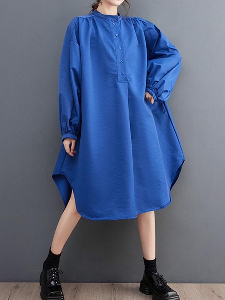 Xitao Свободное повседневное женское платье с длинными рукавами CX1027