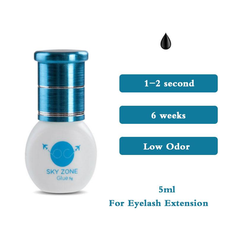 Принадлежности для наращивания ресниц, клей Sky Zone Colas, 5 г, черный корейский клей для инструментов для макияжа, самый быстрый и сильный