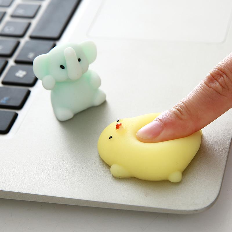 40Pcs Kawaii Squishies Mochi Squeeze Toy Cute Animal Anti-Stress Ball Squishy Fidget Sticky Stress Funny Stranger Kids Gift