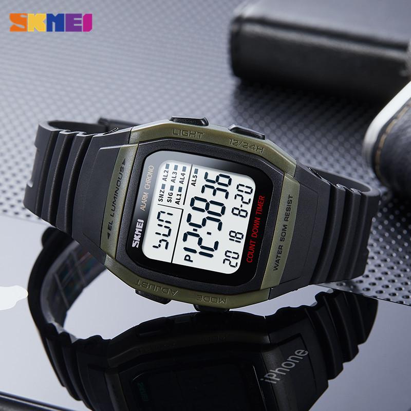 Skmei Luxury Brand Men's Sports Watches LED Digital Watch Men Waterproof Military Wrist Watches