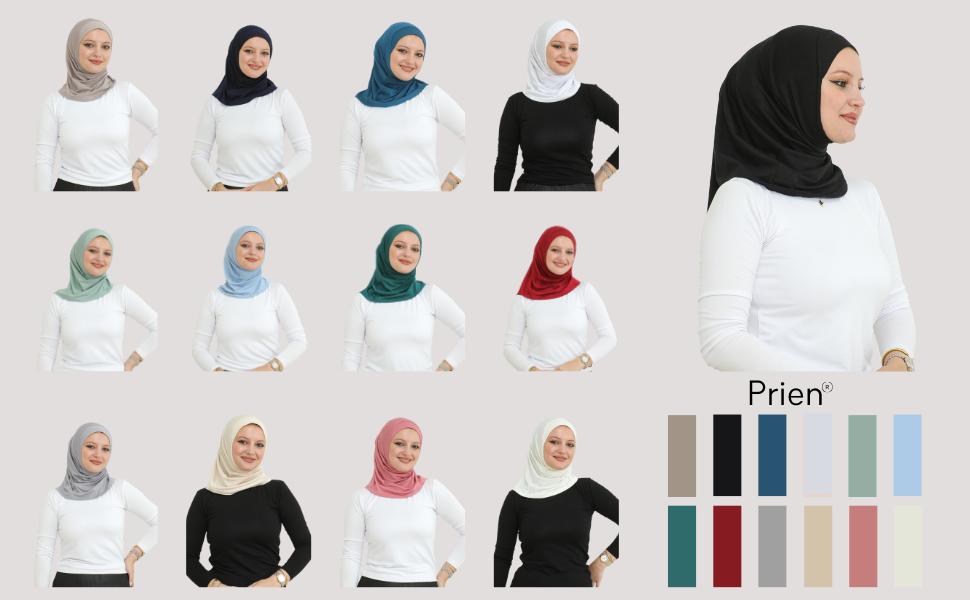 Sport Instant Hijab For Women, Muslim Cotton Turban, Soft Head Scarf, Ready To Wear Hijabs Prayer Clothes, Islamic Wear