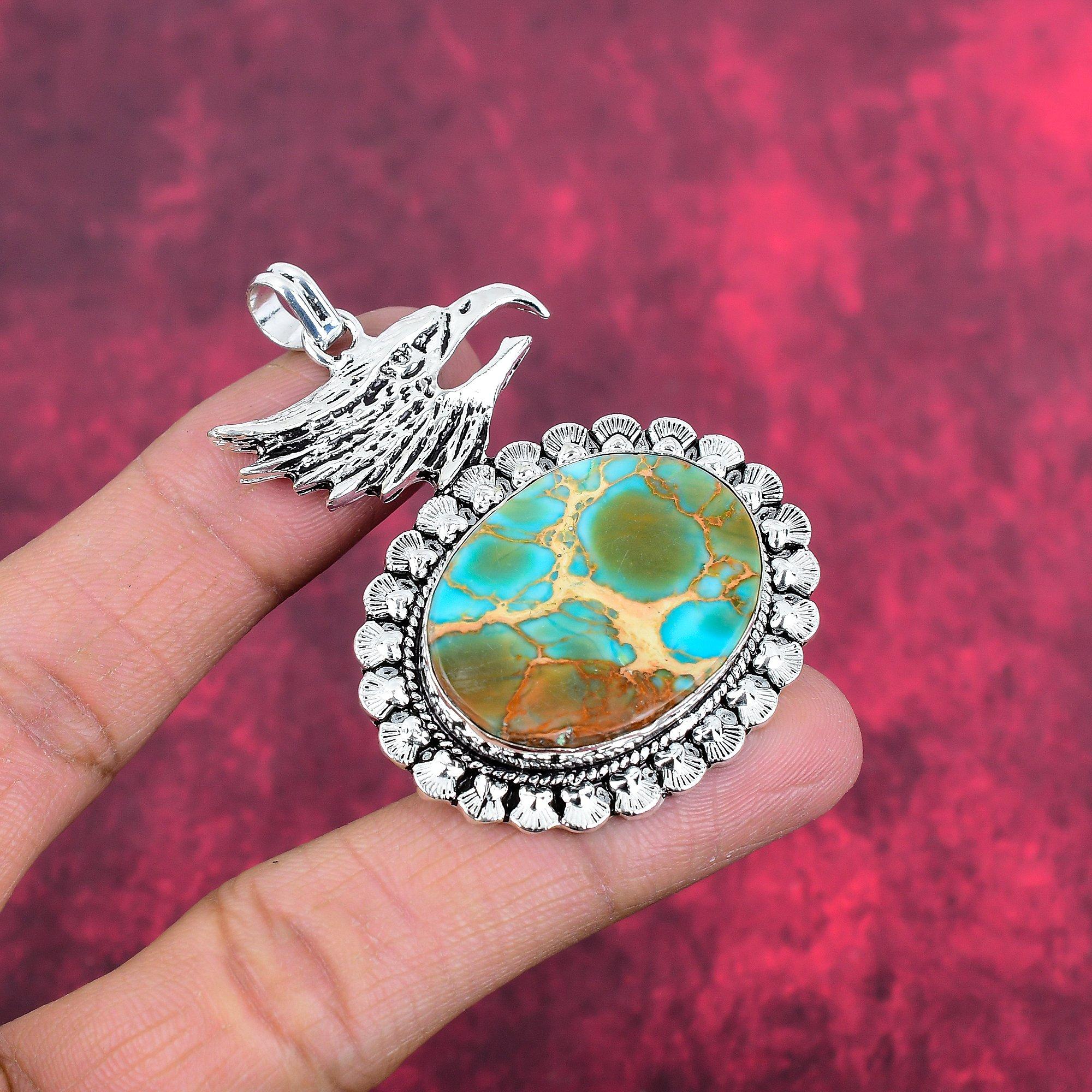 Подвеска из осадка, ювелирные изделия из цельного серебра 925 пробы с драгоценными камнями, подвеска ручной работы, на День благодарения