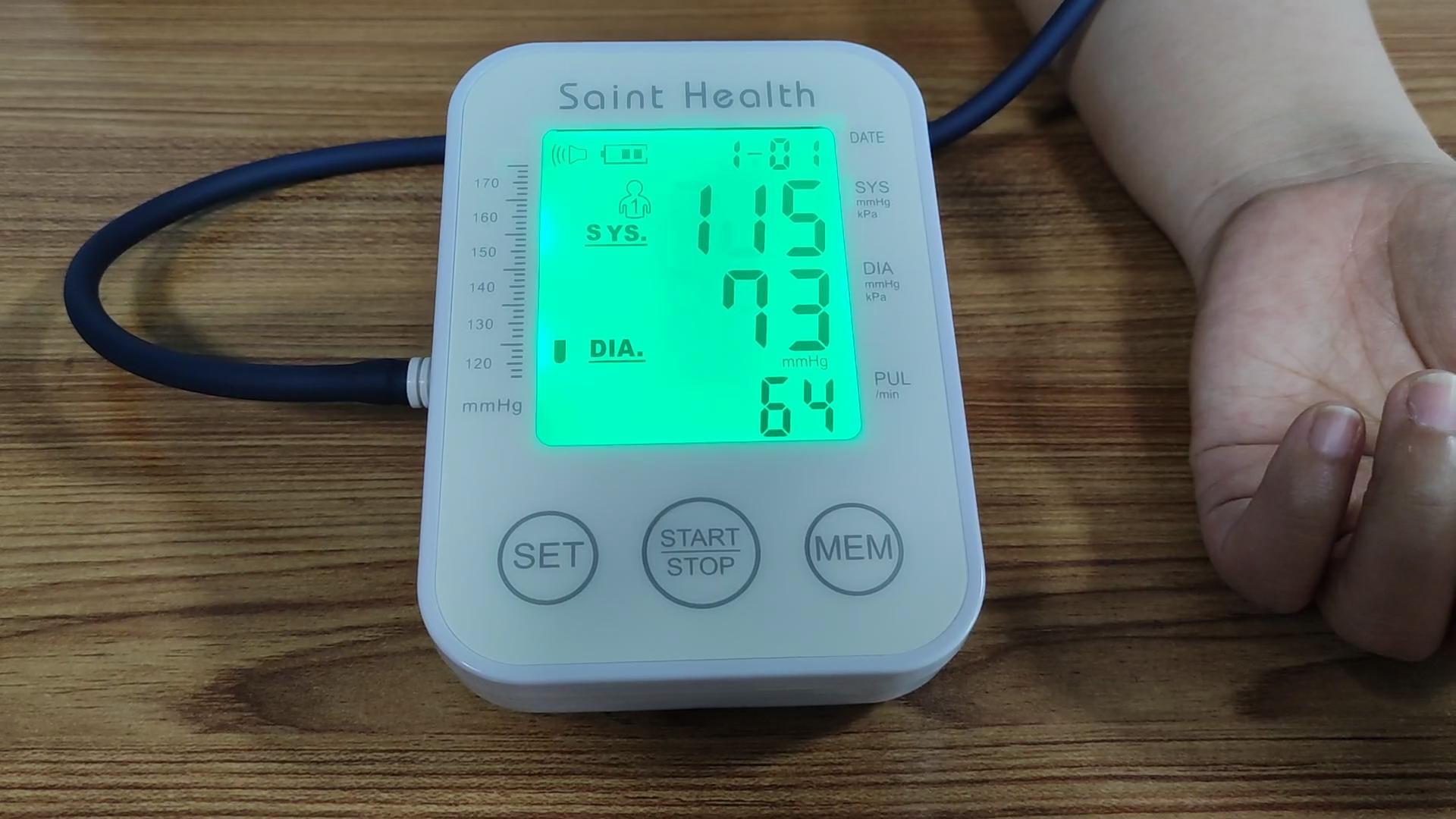 2022Saint Health Russian Voice Sphygmomanometer Arm Automatic Blood Pressure Monitor BP Pressure Meter Tonometer for Measuring Arterial Pressure