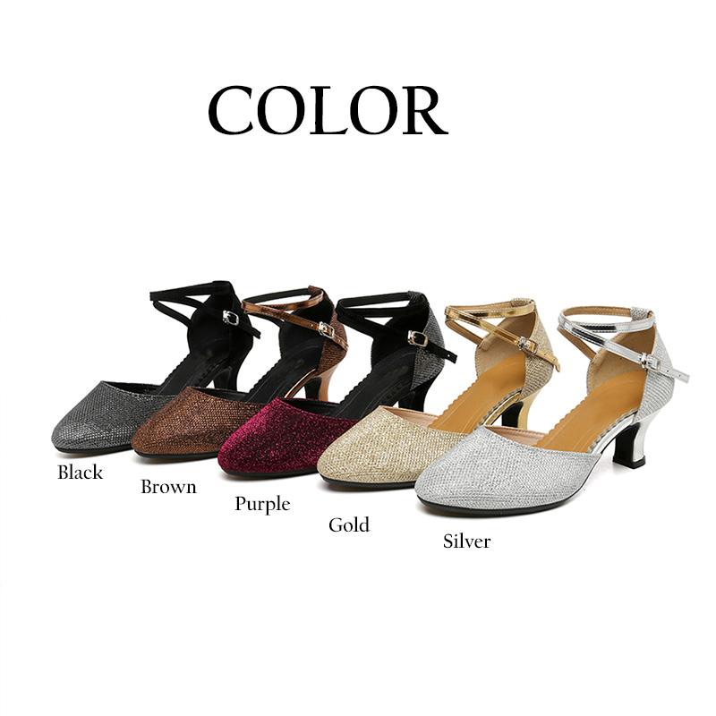 Туфли для латинских танцев для джазовых бальных танцев, женские сандалии на высоком каблуке в полоску для танцев