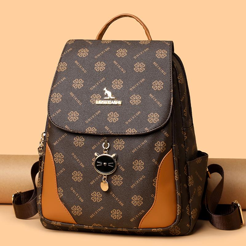 Женский рюкзак с принтом, многофункциональная сумка через плечо, рюкзак большой емкости для студентов