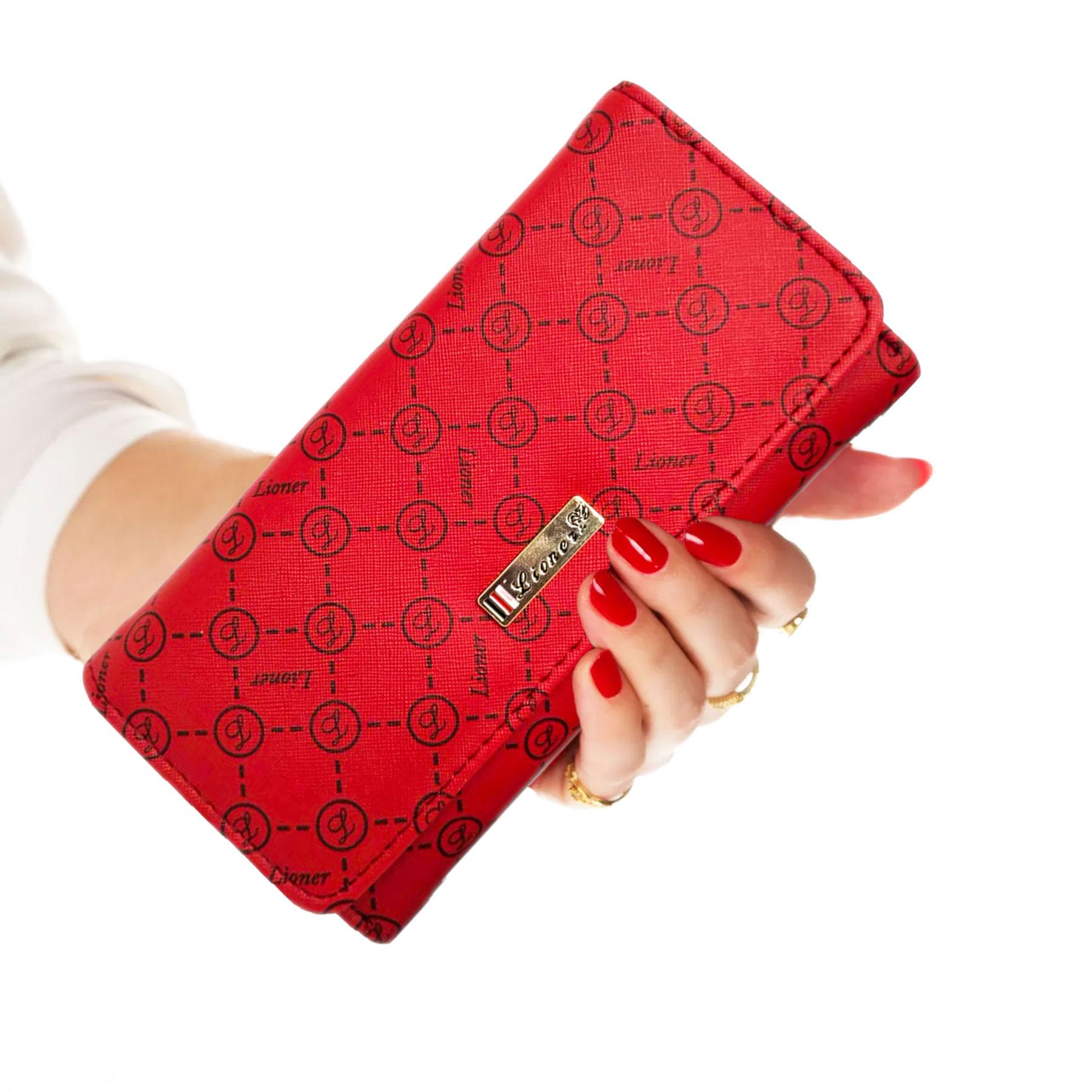 Lederax Длинный женский кошелек с застежкой-молнией, кошелек для монет, держатели для карт из искусственной кожи, женский клатч LD337