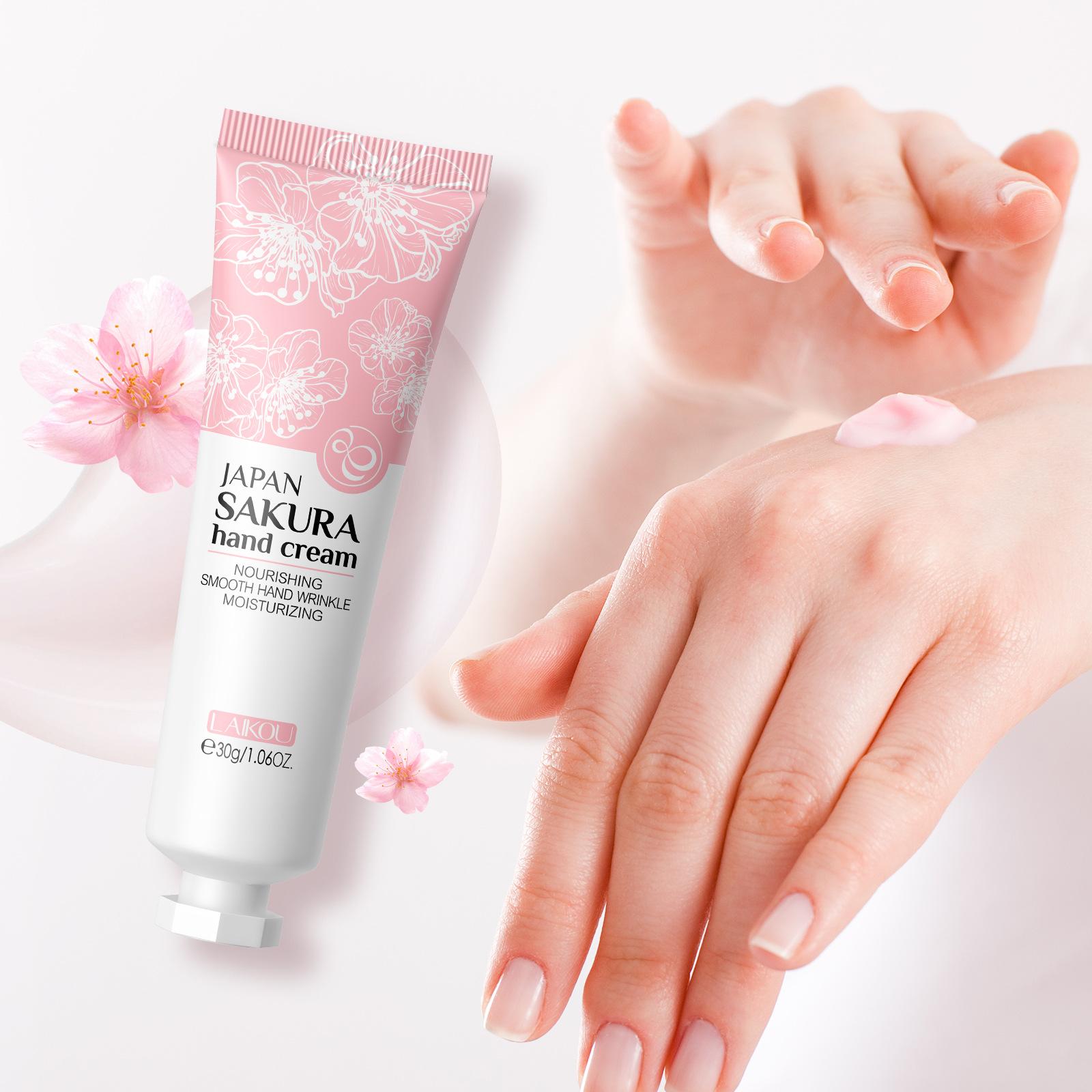 Крем для рук LAIKOU Sakura Увлажнение и восстановление грубой кожи рук Уход за руками