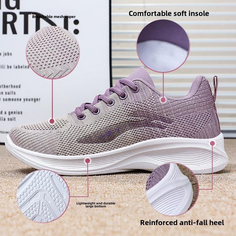 Женская обувь, весенняя новинка, дышащая универсальная повседневная обувь Flyknit, теннисные туфли, кроссовки для бега