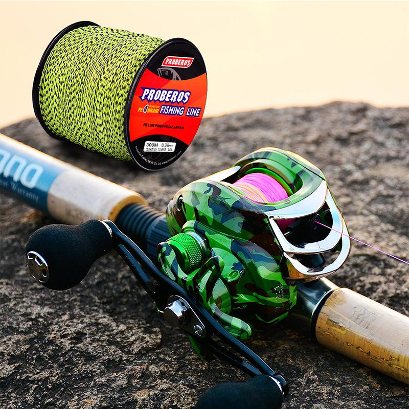 Оригинальная шелковая 4 тканая 300-метровая леска PE тканая разноцветная леска Strong Horse, разноцветная леска для скальной и морской рыбалки