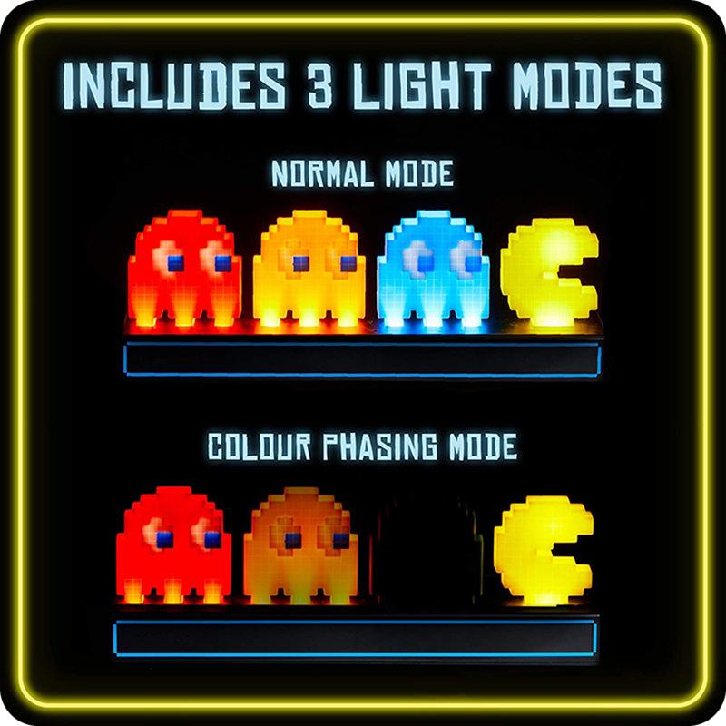 Voice Control 3D Night Lights Colorful Figure Pixel Light Game Icon Atmosphere Lamp Gifts