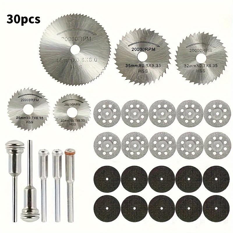 Комплект из 30 отрезных дисков, высокоскоростные стальные дисковые пилы, алмазные отрезные диски, набор отрезных дисков из смолы