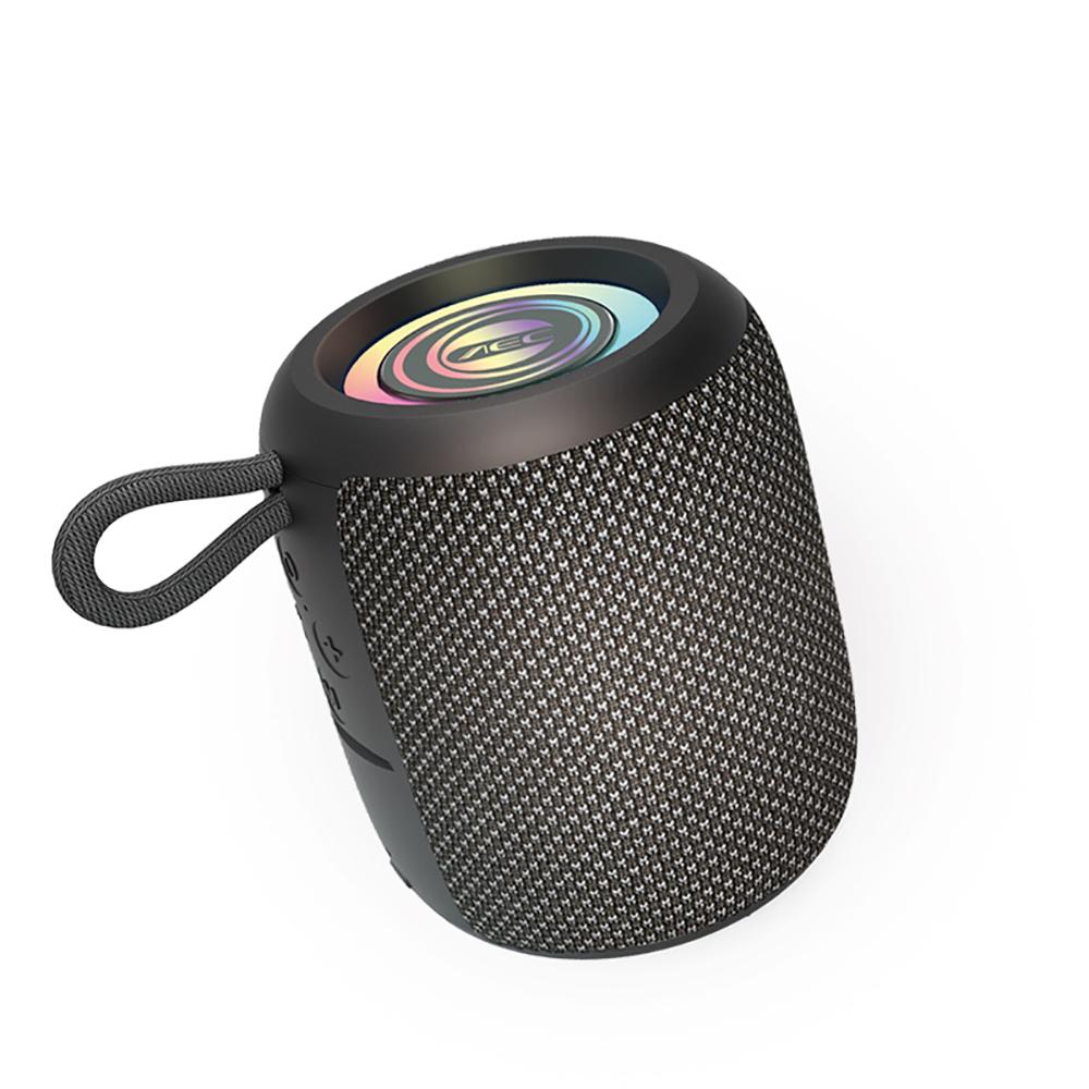 Portable Speaker Wireless Bluetooth Speaker FM Radio LED Light Ring Subwoofer Stereo Surround Outdoor Loudspeaker Support TF Card Play