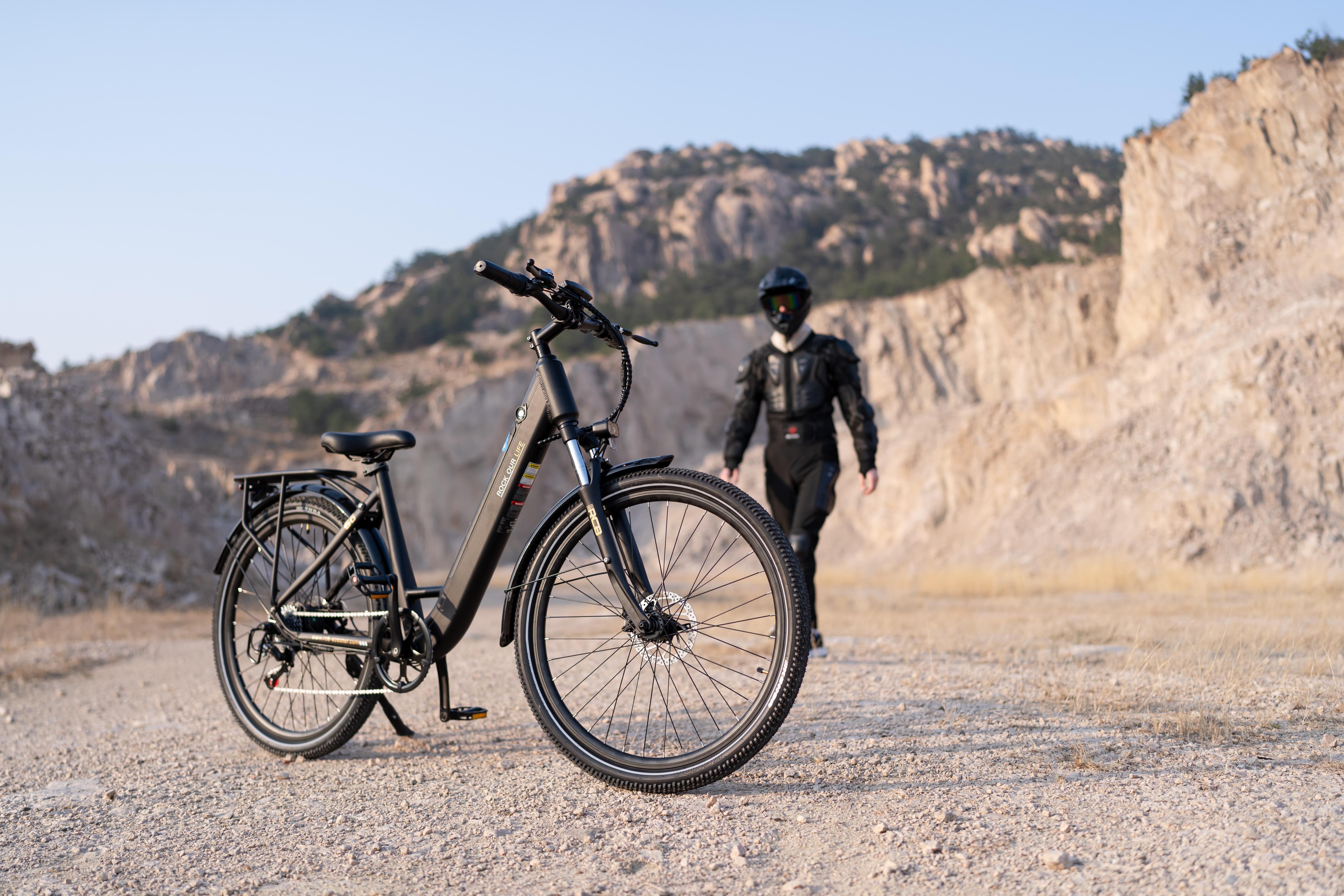 RCB G5 Vélo Électrique 27,5" 480W, 36V 13Ah, Jusqu'à 80 km, 38Nm, Capteur de Couple, 7 Vitesses,Argent