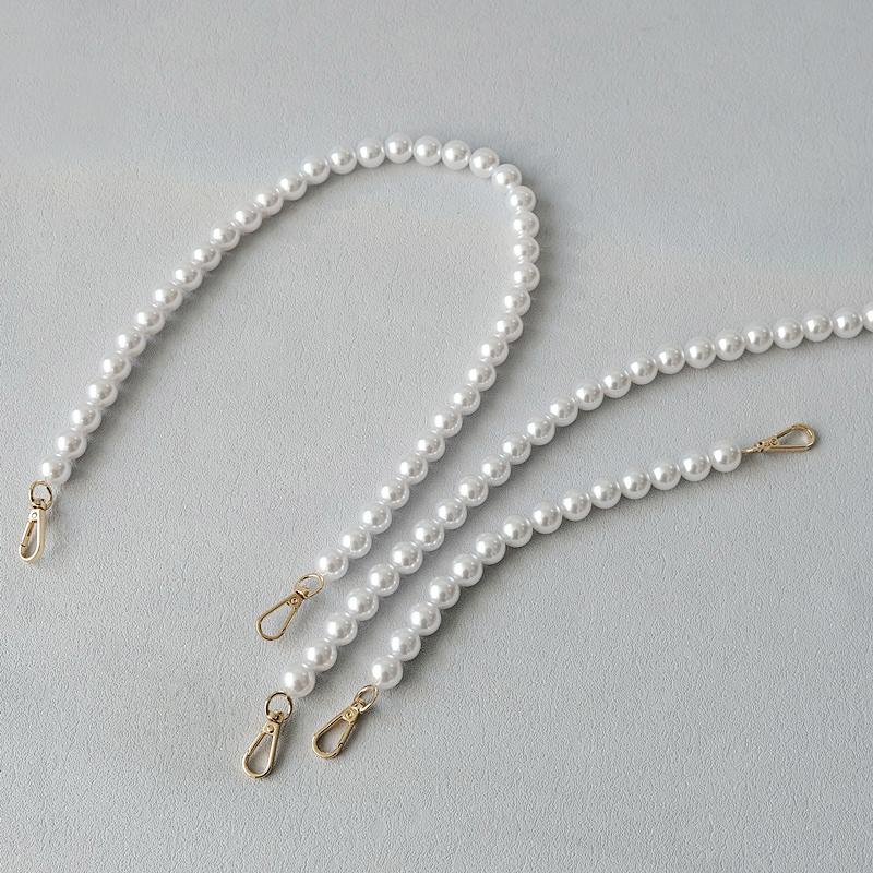 Новая модная женская сумка, аксессуары для сумок, белая цепочка из акриловой смолы, роскошный однотонный ремешок, женский плечевой клатч, цепочка с ручкой