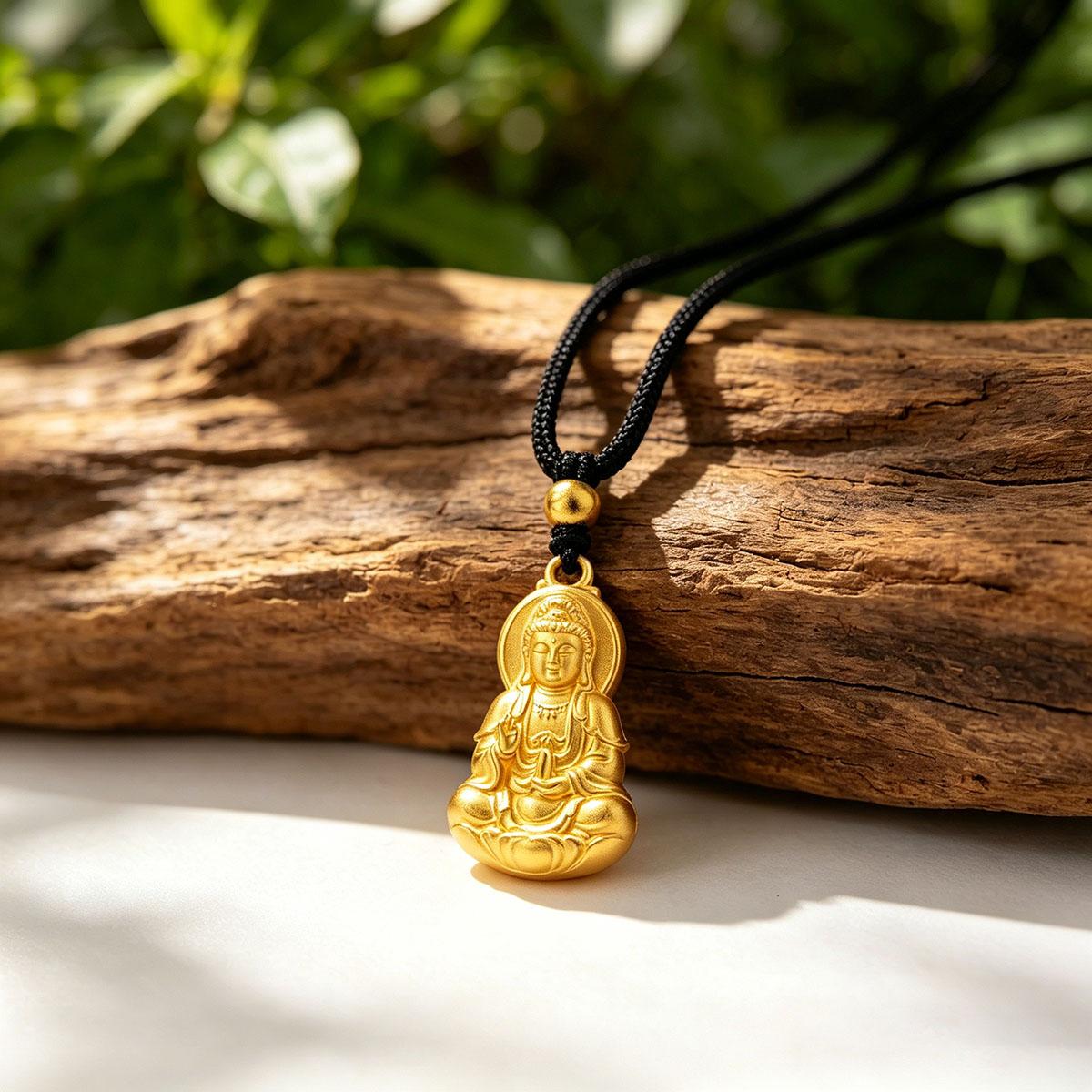 Guanyin Pendant for Men and Women, New Versatile Niche Design, Couple Fashion Daily Wear, Clavicle Chain Pendant Accessory