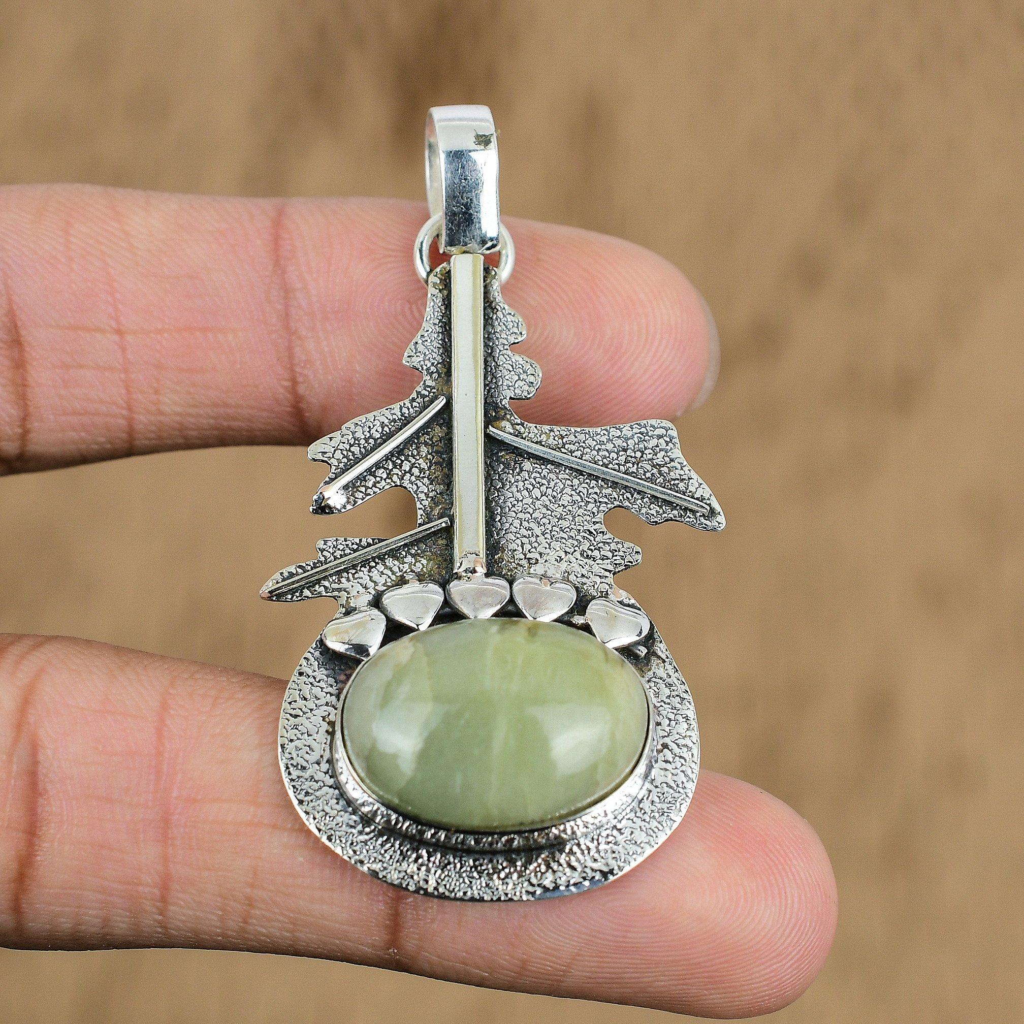 Натуральный кулон с драгоценным камнем Аквамарин из стерлингового серебра 925 пробы, индийские украшения для женщин