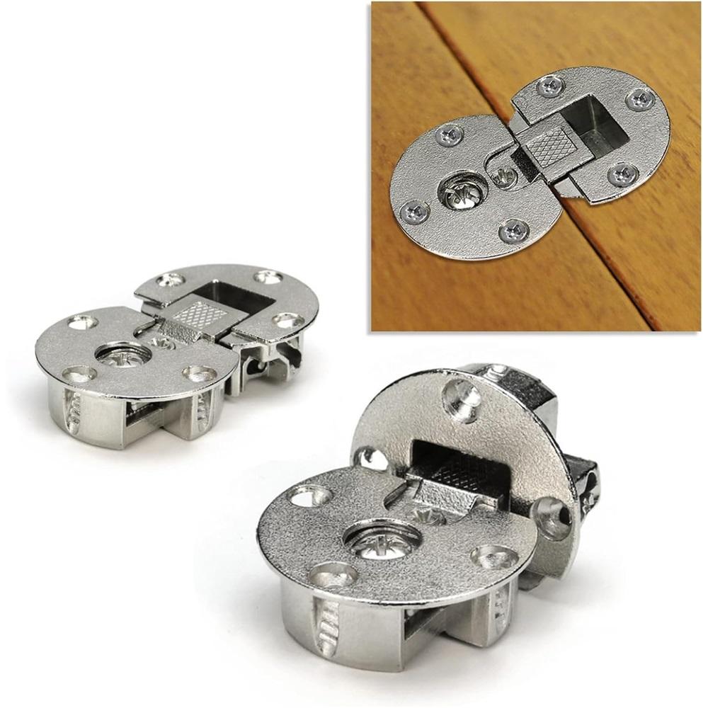 90-градусные откидные петли (1 пара) Регулируемые скрытые плоские петли