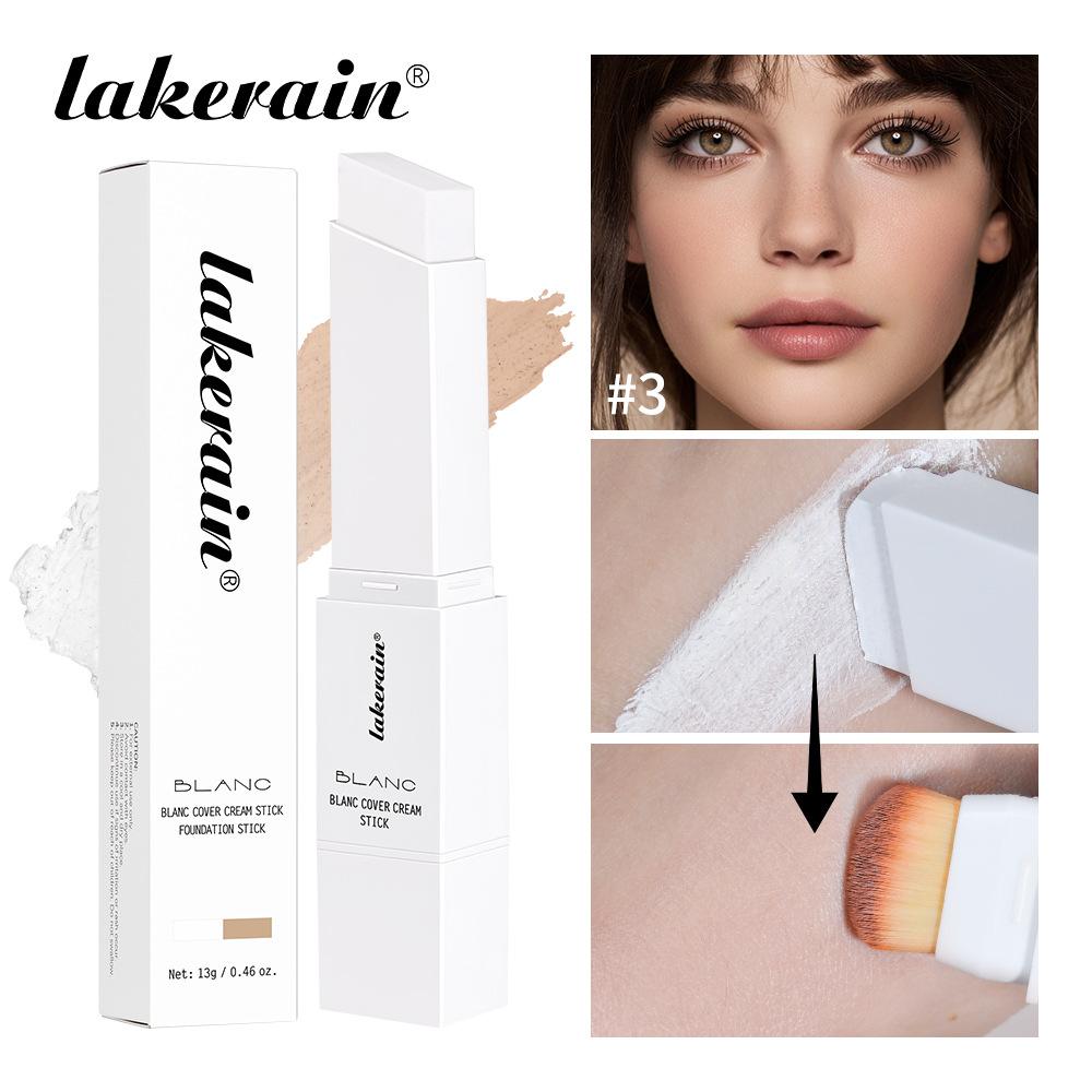 Тональная основа-стик Color Changing Foundation со съемной кистью Blanc Cover Cream Stick Changing High Coverage Базовый макияж