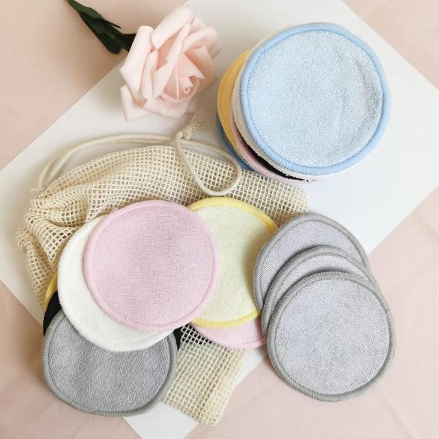 1/3/5/10PCS Bamboo Fiber Makeup Remover Pad Reusable Makeup EraserBamboo Cotton Cloth for Removing Makeup Washable EcoFriendly for All Skin