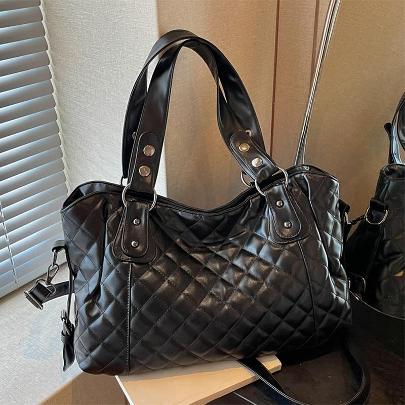 Fashion Vintage Faux Leather Quilted Hobo Bag Women's Top Handle Shoulder Crossbody Bag Large Capacity Work Shopping Ladies' Holiday Gifts