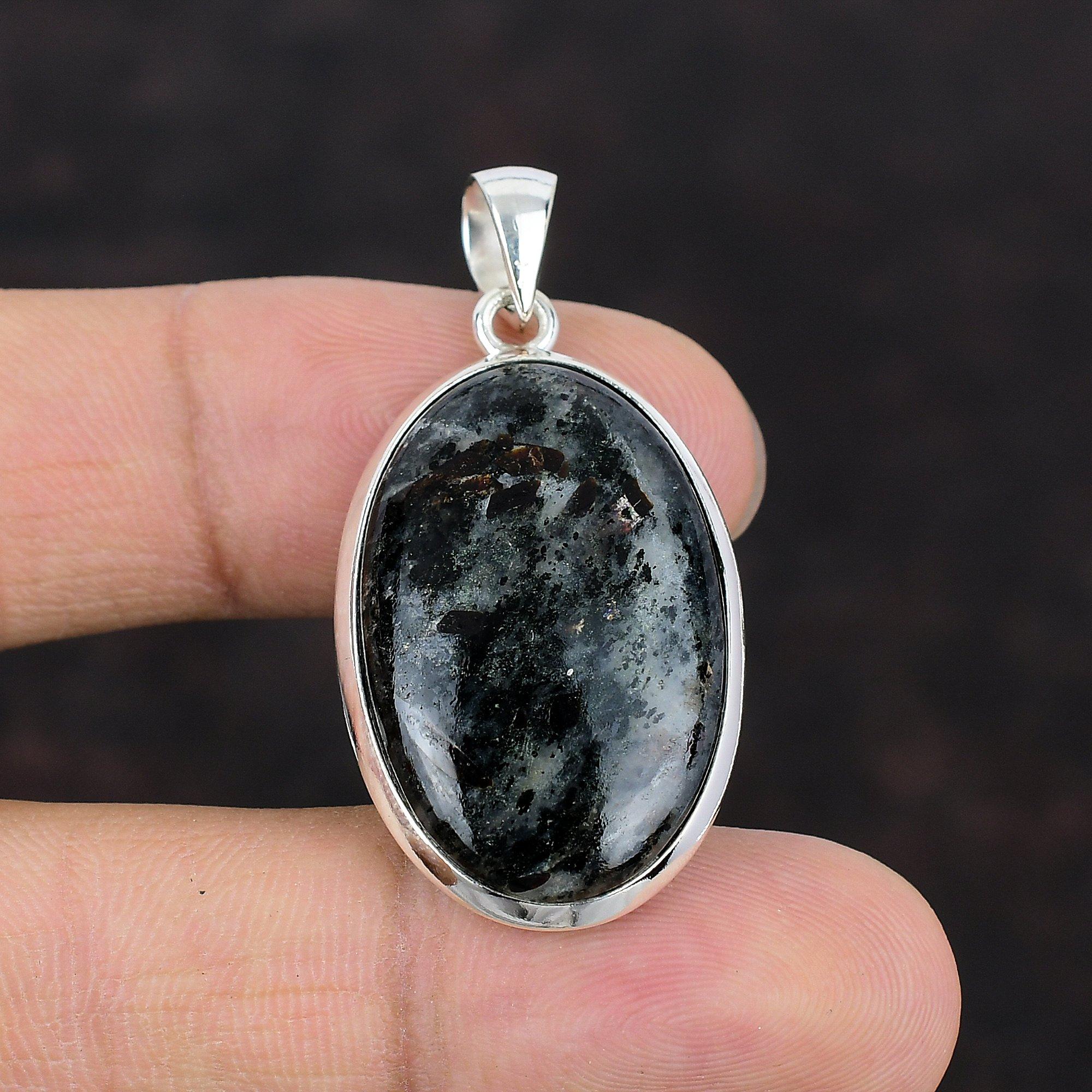 Подвеска с астрофиллитом, ювелирные изделия ручной работы в стиле бохо, подвеска из стерлингового серебра 925 пробы, ювелирные изделия с астрофиллитом, свадебный подарок, подвеска для женщин