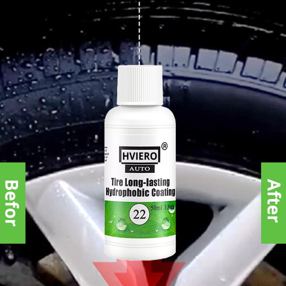 HVIERO 22 Tire Coating 20 50 мл Автомойка Чистящие средства Средство для покрытия лакокрасочных покрытий Долговечное гидрофобное покрытие для шин