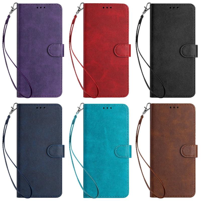 Casing For OPPO A3 A2 Pro A3X A2M A1i A2X A1X 4g 5g Luxury Flip Wallet Case PU Leather Card Slot Stand Cover With Lanyard