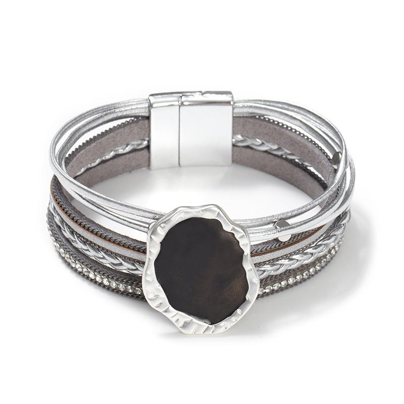 Handmade Leather Bracelet for Women Boho Jewelry Accessories