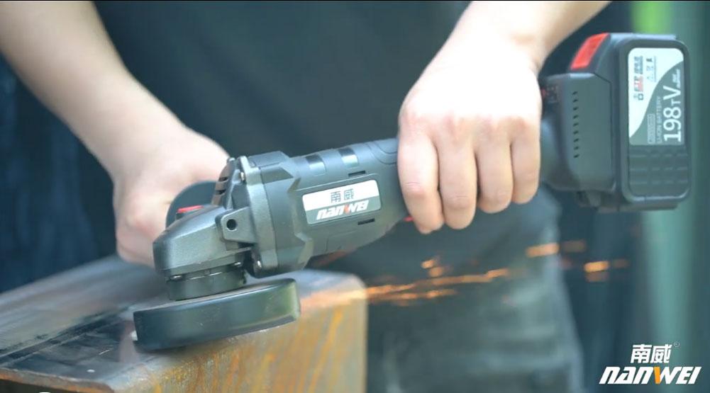 NANWEI 20V 125mm Angle Grinder Brushless Cordless DIY Power Tools Electric Polishing Grinding Machine