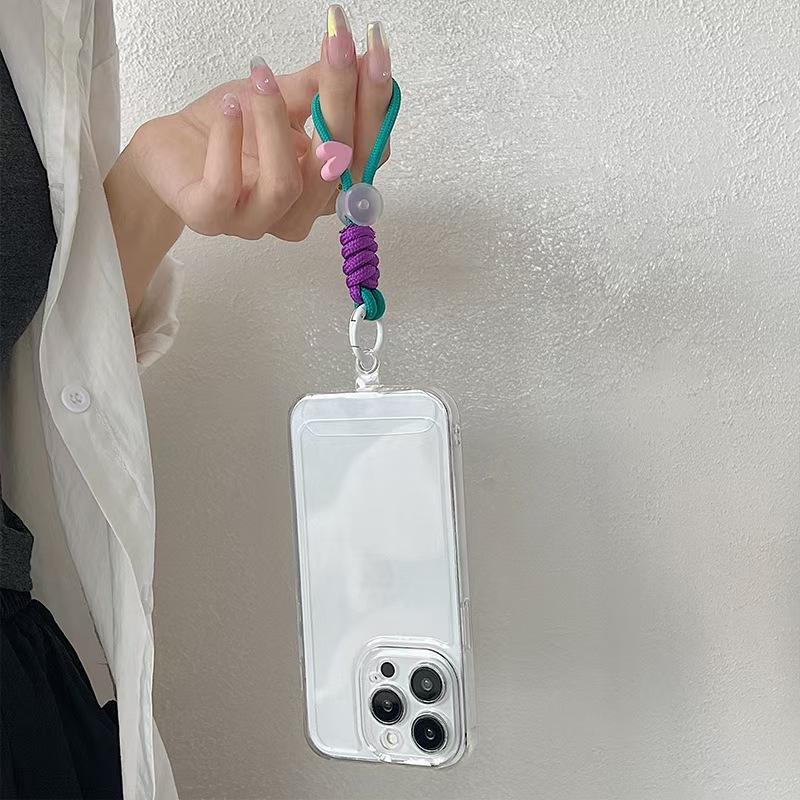 Fashion Keyring Creative Braided Lanyard Keychain For Phone Case Women Anti Lost Knot Rope Strap Car Key Chains Diy Accessories