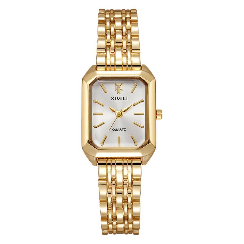 Stainless Steel Strap Watch Women Quartz Wristwatch Student Simple Square Quartz Watches