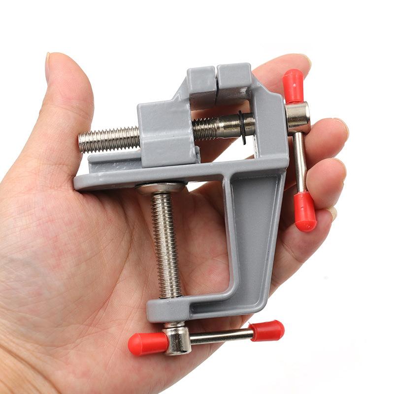 30mm Mini Aluminum Alloy Vise Table Vise Aluminum Alloy Vise Mini DIY Household Flat Table Vise