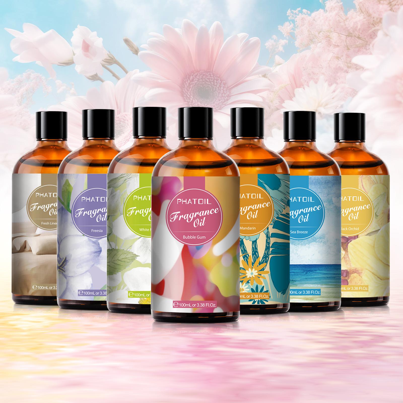 PHATOIL 100ml/3.38Fl.Oz Fragrance Oils Pure & Natural Essential Oils Perfect for Aromatherapy Diffuser Relaxation Massage Skin & Hair Care