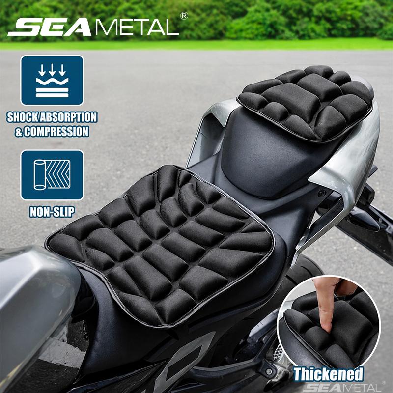 SEAMETAL Подушка для сиденья мотоцикла, 3D комфортная гелевая подушка, дышащая универсальная амортизирующая подушка для сиденья для продвинутых горных лыж