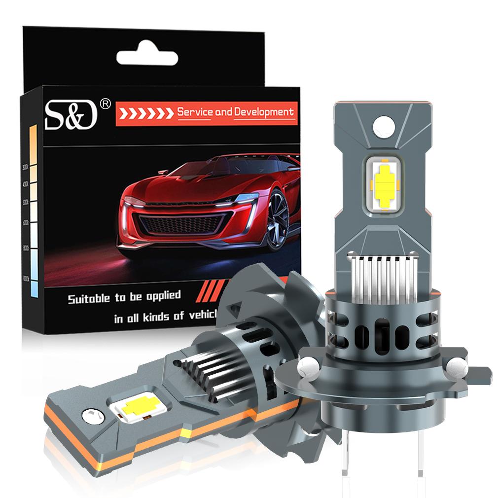 2 шт. 30000LM H7 светодиодные лампы для фар Mini Turbo H4 LED Hi/Lo Beam H11 H8 9005 HB3 9006 HB4 60 Вт автомобильные противотуманные фары фары Auto Plug&Play Lamp 6500K Белый