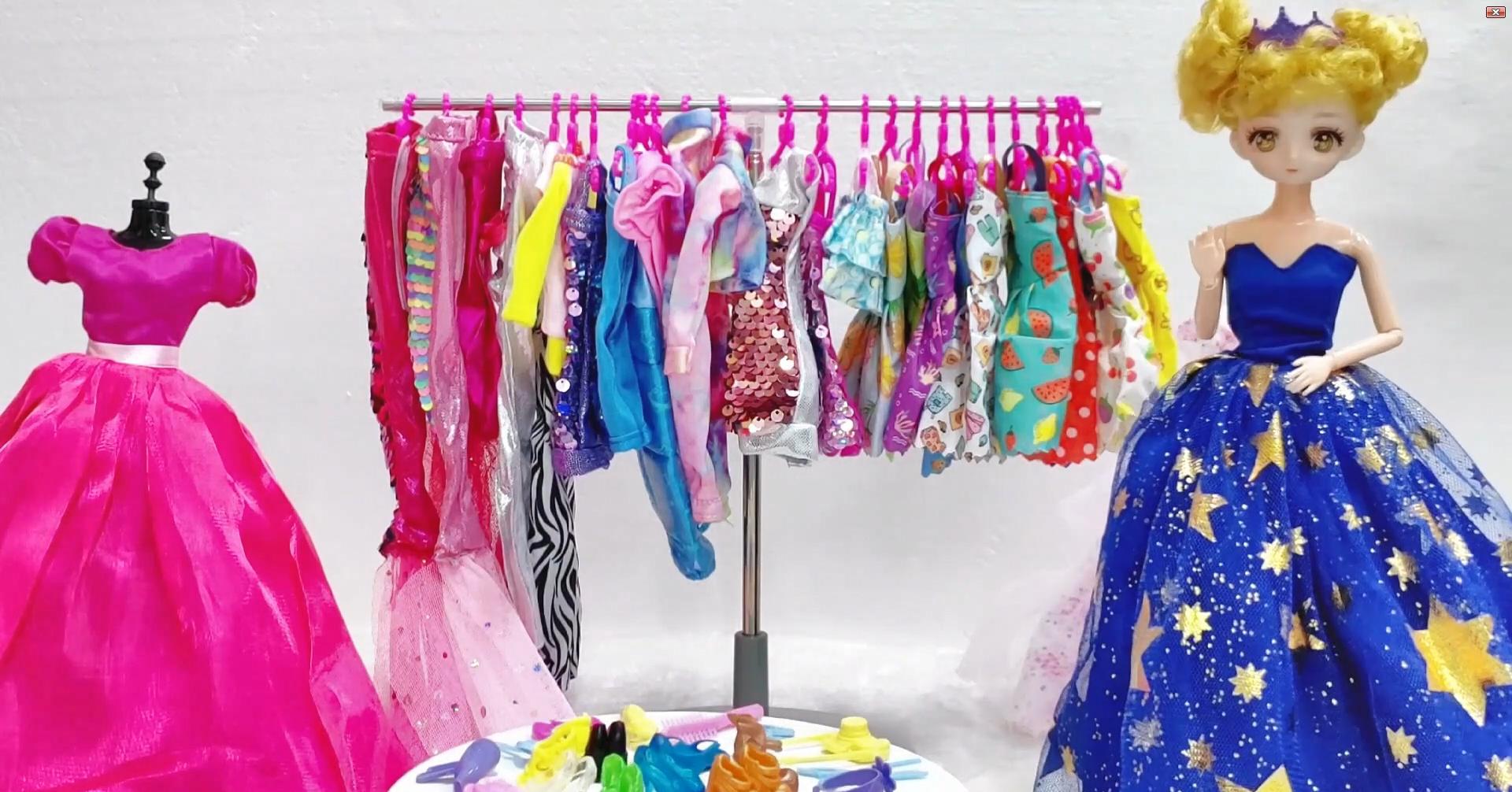 Doll Clothes and Accessories for 30cm Doll Bags Shoes Hat Outfits 1/6 11.5 Inch Dollhouse Playset (NO DOLL)