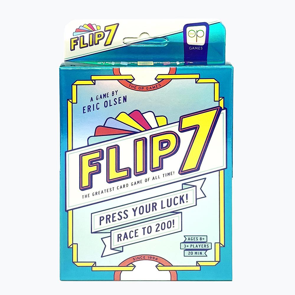 Flip 7 Настольные игры Вечеринка Карты Давление Удача Гонки Карты Вечеринка Отдых Родитель-ребенок Интерактивные Бумага