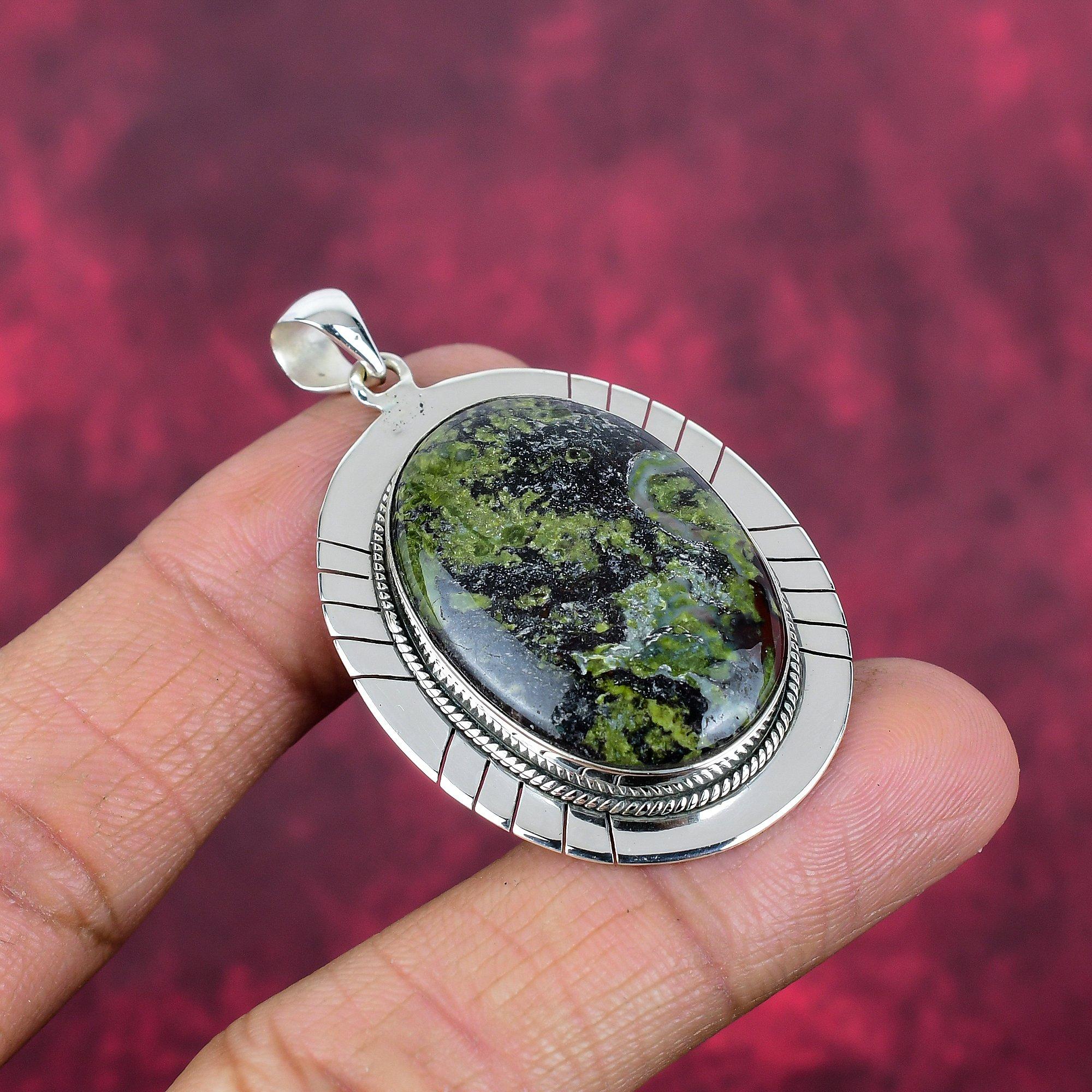 Драгоценный камень «Драконья кровь» Яшма, кулон из стерлингового серебра 925 пробы, ювелирные изделия ручной работы, элегантный серебряный кулон, ювелирное изделие, подарок для любви