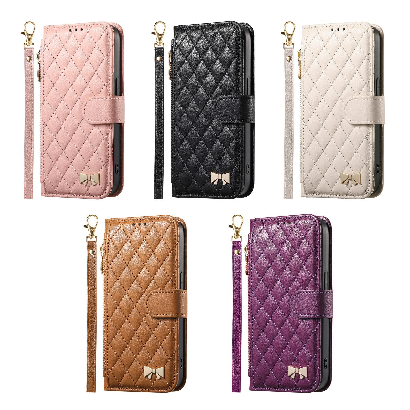 Кожаный кошелек-книжка для Samsung Galaxy A17 A16 A15 A14 A13 A12 A07 A06 A05 A05S A04S Чехол для телефона с ремешком на запястье