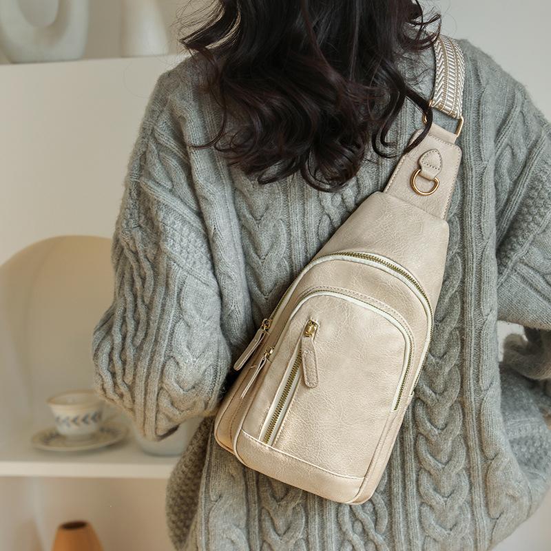 Женская модная сумка на грудь в стиле ретро, многослойная, большая вместимость, женские сумки через плечо, мягкие, из искусственной кожи, женские сумки-тоут, сумки-кошельки